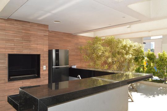 Área comum - Churrasqueira de apartamento para alugar com 1 quarto, 50m² em Vila Mariana, São Paulo
