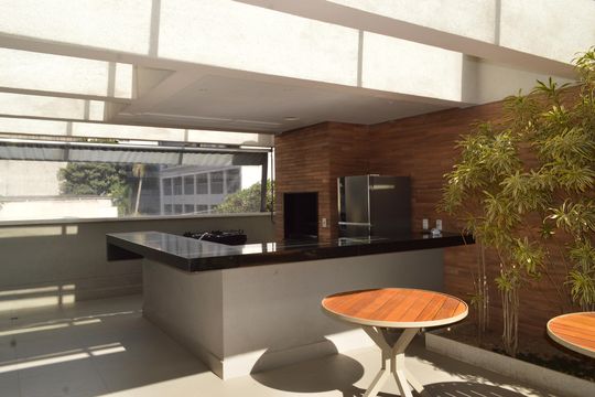 Área comum - Churrasqueira de apartamento para alugar com 1 quarto, 50m² em Vila Mariana, São Paulo