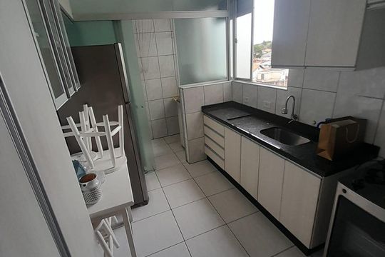 Cozinha de apartamento à venda com 2 quartos, 64m² em Parque Marajoara, Santo André