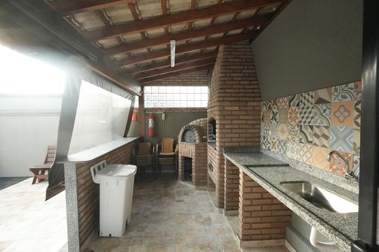 Área comum - Churrasqueira de apartamento à venda com 2 quartos, 50m² em Vila Floresta, Santo André
