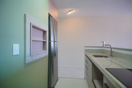 Cozinha de apartamento para alugar com 1 quarto, 44m² em Petrópolis, Porto Alegre