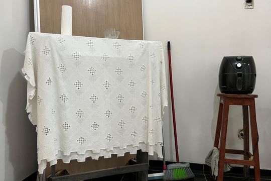 Cozinha de kitnet/studio para alugar com 1 quarto, 29m² em Santa Terezinha, Juiz de Fora