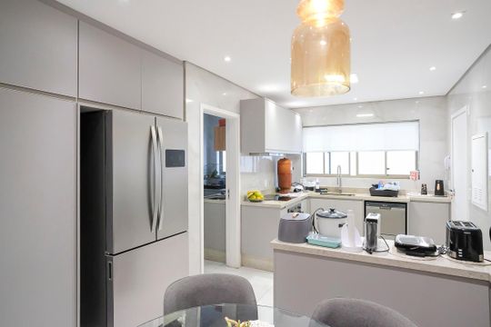 Cozinha de apartamento à venda com 3 quartos, 120m² em Santa Paula, São Caetano do Sul