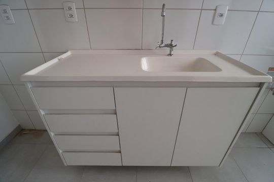 Cozinha de apartamento para alugar com 2 quartos, 11m² em Shopping Park, Uberlândia