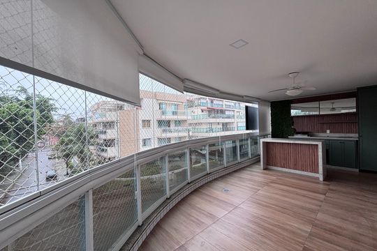 Varanda de apartamento à venda com 3 quartos, 105m² em Recreio dos Bandeirantes, Rio de Janeiro