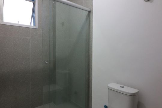 Banheiro Social de apartamento à venda com 2 quartos, 75m² em Jardim Orlandina, São Bernardo do Campo