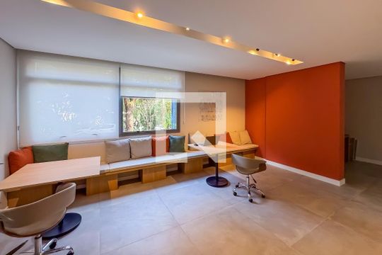 Área comum de apartamento à venda com 2 quartos, 56m² em Vila Dom Pedro I, São Paulo