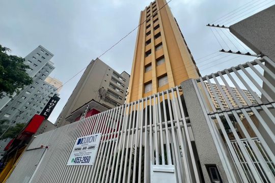 Fachada de apartamento à venda com 1 quarto, 44m² em Bela Vista, São Paulo