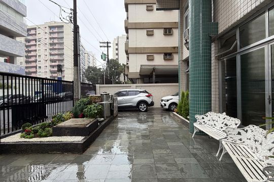 Área comum de apartamento para alugar com 1 quarto, 50m² em Gonzaga, Santos