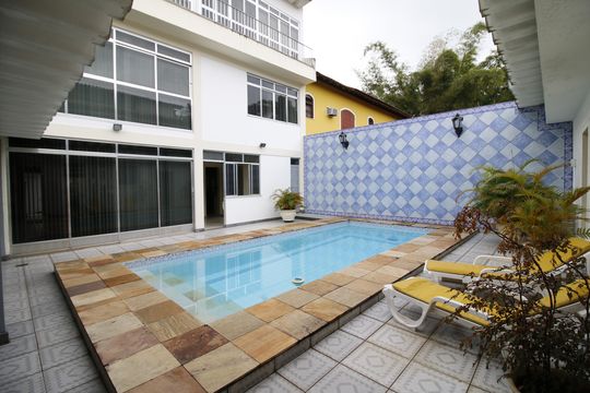 Quintal de casa de condomínio à venda com 3 quartos, 426m² em Freguesia (jacarepaguá), Rio de Janeiro