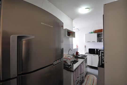 Cozinha de apartamento à venda com 2 quartos, 45m² em Parque Edu Chaves, São Paulo