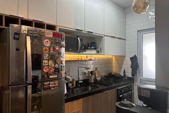 Cozinha de apartamento à venda com 2 quartos, 63m² em Mooca, São Paulo