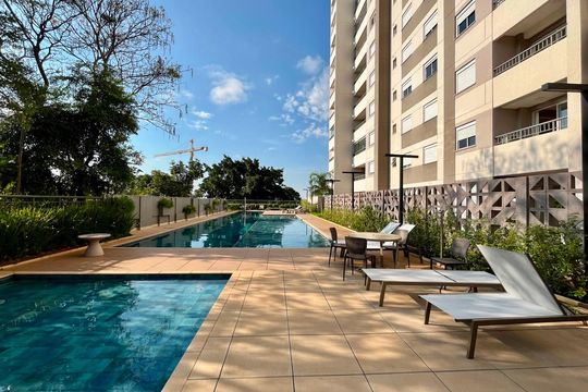Área comum -  Piscina de apartamento à venda com 2 quartos, 57m² em Fazenda Santa Cândida, Campinas
