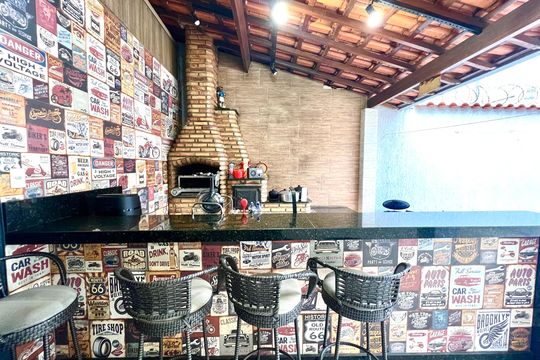 Churrasqueira de casa à venda com 4 quartos, 90m² em Conjunto Nova Pampulha (justinopolis), Contagem