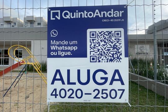 Placa Instalada em 10/08/2026 - Cod.HDIC-197 de apartamento para alugar com 2 quartos, 44m² em Santo Afonso, Novo Hamburgo