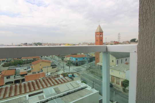 Varanda da Sala de apartamento para alugar com 2 quartos, 41m² em Vila Talarico, São Paulo