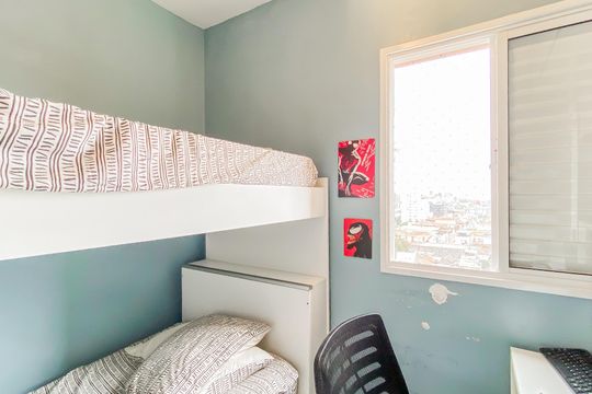 Quarto 1 de apartamento para alugar com 2 quartos, 58m² em Parque Boturussu, São Paulo