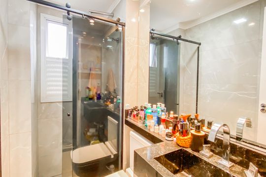 Banheiro  de apartamento para alugar com 2 quartos, 58m² em Parque Boturussu, São Paulo