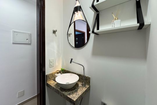 Lavabo de apartamento para alugar com 2 quartos, 80m² em Centro, São Bernardo do Campo