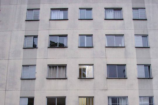 Fachada do bloco de apartamento à venda com 2 quartos, 46m² em Serraria, Diadema