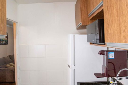 Cozinha de apartamento à venda com 2 quartos, 46m² em Serraria, Diadema