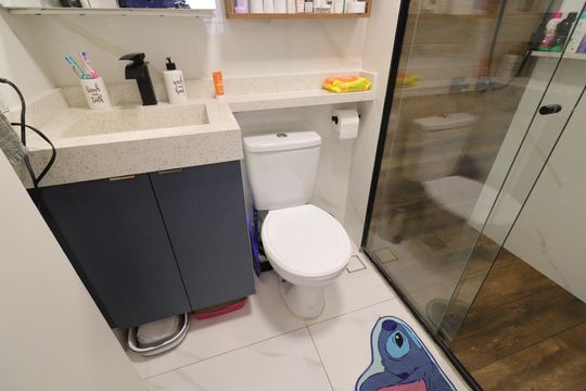 Banheiro de apartamento para alugar com 2 quartos, 43m² em Jurubatuba, São Paulo