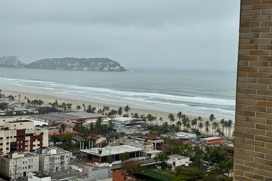 Vista de apartamento para alugar com 3 quartos, 100m² em Jardim Belmar, Guarujá