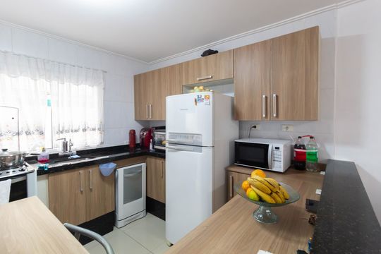 Cozinha de casa de condomínio à venda com 2 quartos, 50m² em Vila Nova Curuca, São Paulo