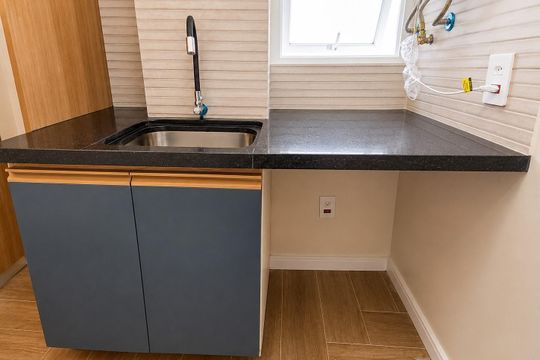 Área de Serviço de apartamento para alugar com 1 quarto, 41m² em Consolação, São Paulo