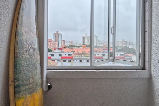 Quarto 1 de apartamento para alugar com 1 quarto, 54m² em Aparecida, Santos