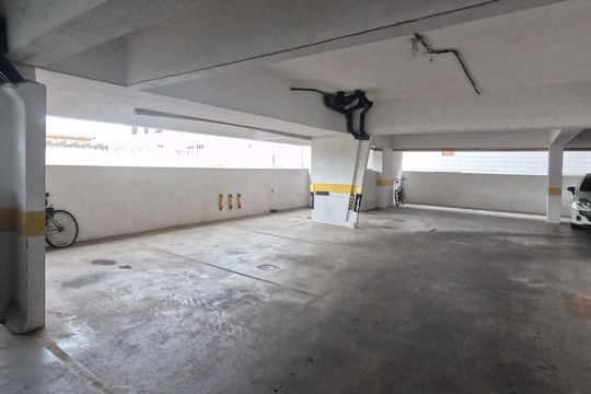 Área Comum - Garagem Demarcada de apartamento para alugar com 1 quarto, 54m² em Aparecida, Santos