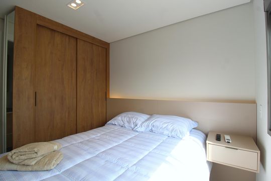 Quarto Suíte de apartamento para alugar com 1 quarto, 25m² em Vila Nova Conceição, São Paulo