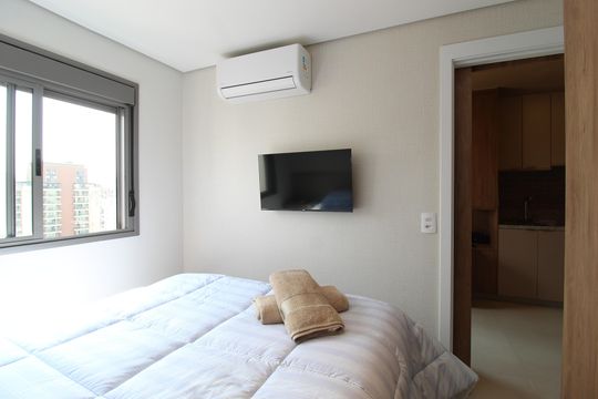 Quarto Suíte de apartamento para alugar com 1 quarto, 25m² em Vila Nova Conceição, São Paulo