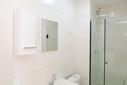 Banheiro de apartamento para alugar com 2 quartos, 35m² em Conjunto Habitacional Santa Etelvina Iii, São Paulo
