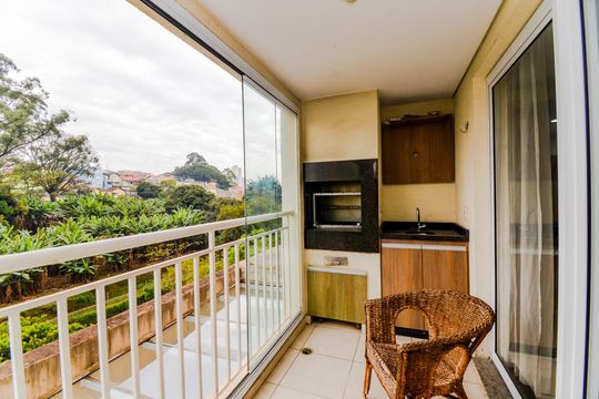 Varanda da Sala de apartamento para alugar com 3 quartos, 83m² em Vila Santo Antonio, Guarulhos