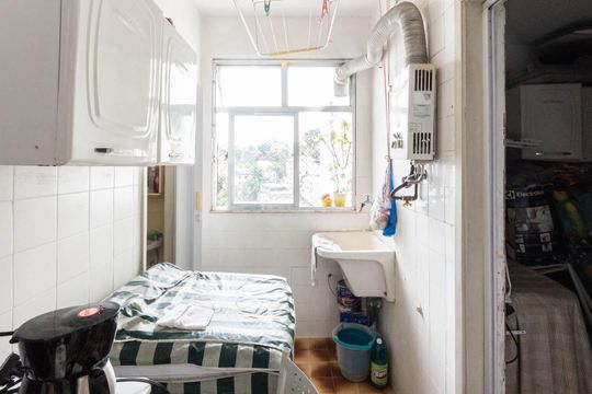 Área de Serviço de apartamento à venda com 2 quartos, 70m² em Rio Comprido, Rio de Janeiro