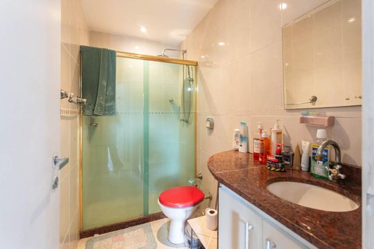 Banheiro de apartamento à venda com 2 quartos, 70m² em Rio Comprido, Rio de Janeiro