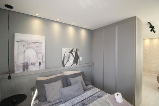 Quarto 1 de kitnet/studio para alugar com 1 quarto, 30m² em Vila Dom Pedro Ii, São Paulo