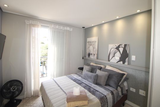 Quarto 1 de kitnet/studio para alugar com 1 quarto, 30m² em Vila Dom Pedro Ii, São Paulo