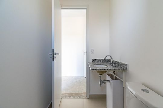 Banheiro da Suíte de apartamento à venda com 3 quartos, 74m² em Vila Mascote, São Paulo