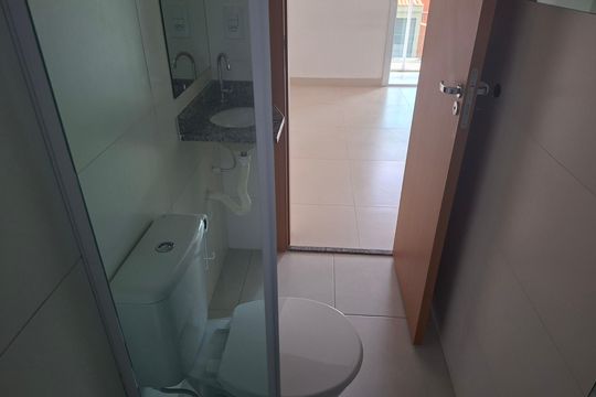 Banheiro de apartamento para alugar com 2 quartos, 40m² em Jardim Bela Vista, Santo André
