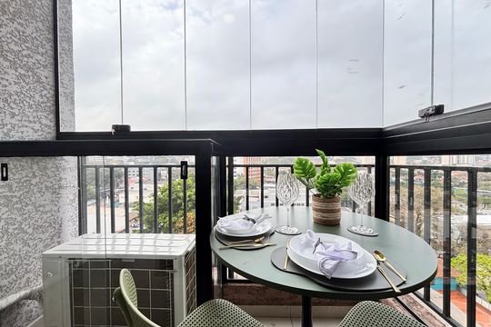 Varanda de apartamento para alugar com 1 quarto, 25m² em Moema, São Paulo