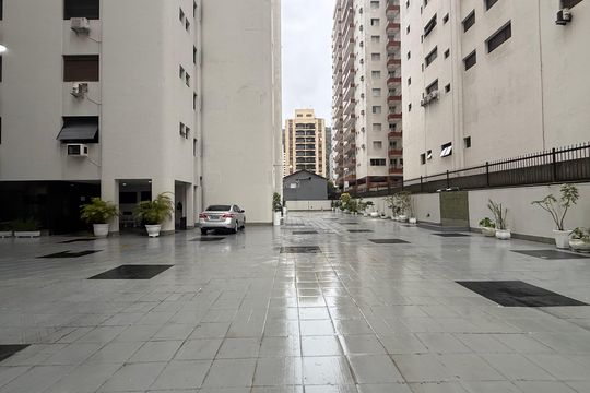 Área comum de apartamento para alugar com 3 quartos, 154m² em Barra Funda, Guarujá