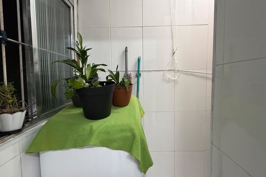 Cozinha e Área de Serviço de apartamento para alugar com 2 quartos, 62m² em Embaré, Santos