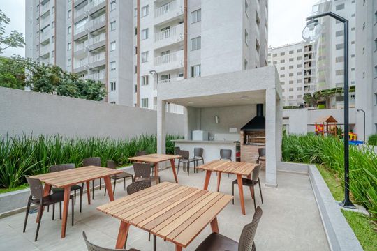 Área comum - Churrasqueira de apartamento para alugar com 2 quartos, 45m² em Jaguaré, São Paulo