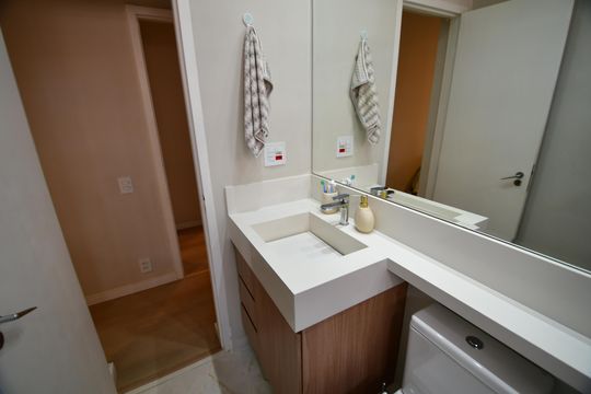 Banheiro Suíte de apartamento para alugar com 3 quartos, 108m² em Chácara da Barra, Campinas