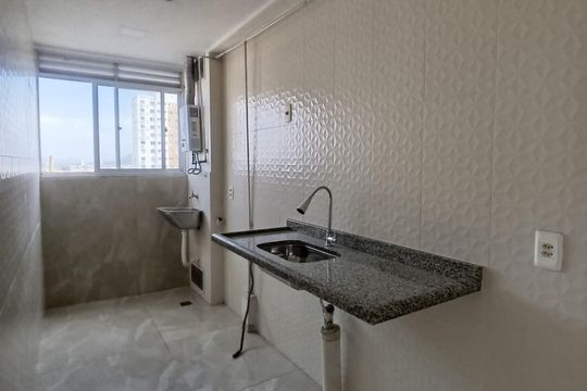Cozinha e Área de Serviço de apartamento para alugar com 2 quartos, 48m² em Belford Roxo, Belford Roxo