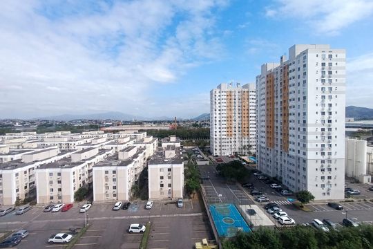 Quarto 1-vista de apartamento para alugar com 2 quartos, 48m² em Belford Roxo, Belford Roxo