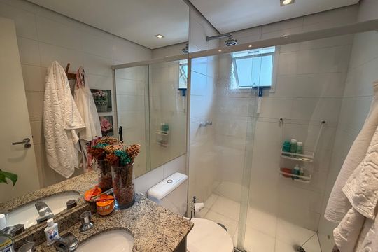 Banheiro da Suíte de apartamento à venda com 3 quartos, 97m² em Vila da Saúde, São Paulo