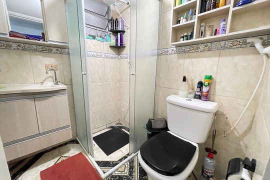 Banheiro de apartamento à venda com 2 quartos, 47m² em Conjunto Promorar Raposo Tavares, São Paulo